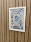 Καδρακι PRINTED σε ξύλινο πλαίσιο με πρόσοψη plexiglass θέμα Ελέφαντακι