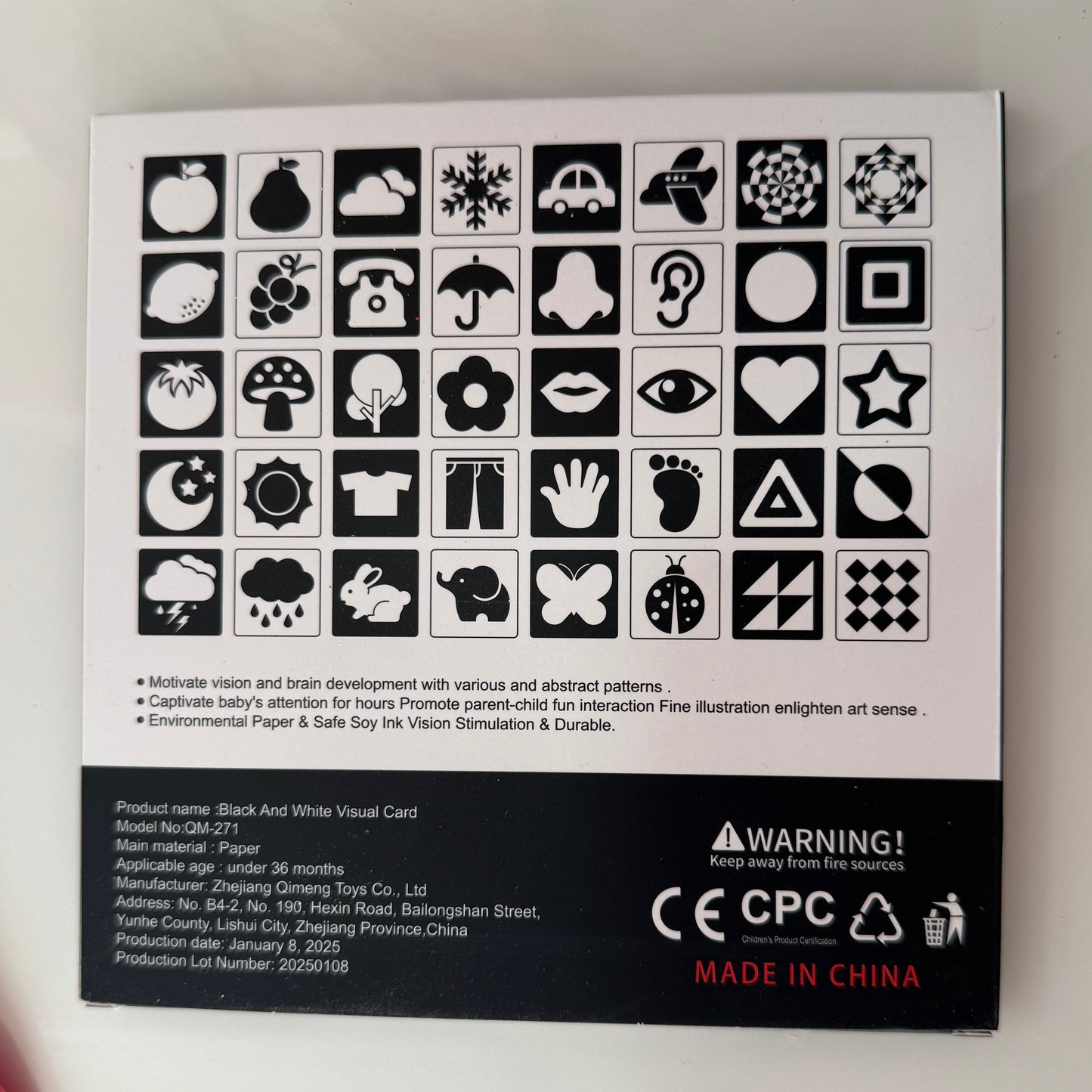 Κάρτες Baby Vision για νεογέννητο