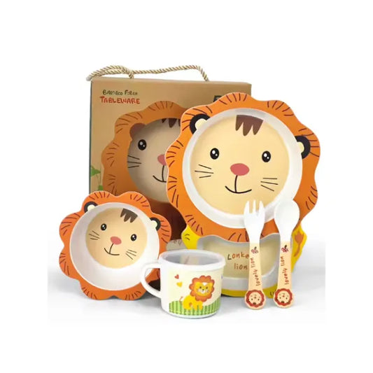Σετ Φαγητού 6τμχ. από Φυτικές Ίνες Bamboo - Λιονταράκι ΙΙ